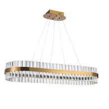 Franceska_100 lampa wisząca 64W mosiądz